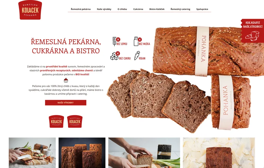 Koláčkova pekárna - web